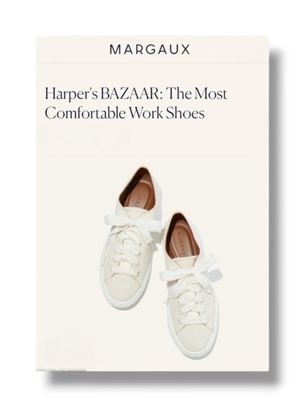 Margaux 𖦹 The Sneaker 𖦹 Neutral Canvas 𖦹 Luxury Harper’s Bazaar 𖦹 37.5 7M 7.5M - Picture 14 of 16